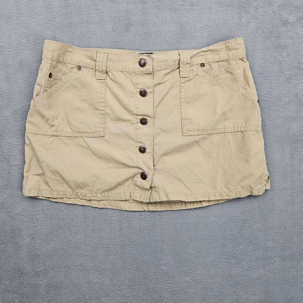 Abercrombie & Fitch Y2K Khaki Cargo Mini Skirt Utility Safari‎ Size 2